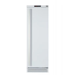 Fehér teleajtós háttérhűtő, 400L, ventilációs hűtéssel