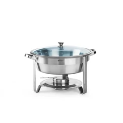 470619 Chafing kör alakú üvegtetős 3,5 L