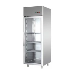 P-AFD07BT-D-PV INOX üvegajtós fagyasztóvitrin (GN 2/1)