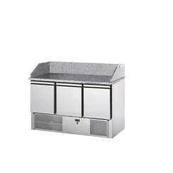 P-SLV03PZ Pizzaelőkészítő asztal 3 ajtós, gránitlappal (GN 1/1)