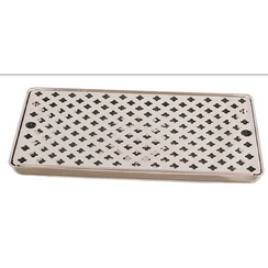 Csepptálca poháröblítő nélkül rm. anyagból 6 csapos toronyhoz, 817x214x22 mm