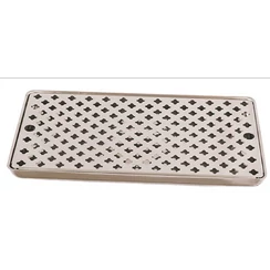 Csepptálca pultra helyezhető, poháröblítő nélkül 608x218x22 mm, króm