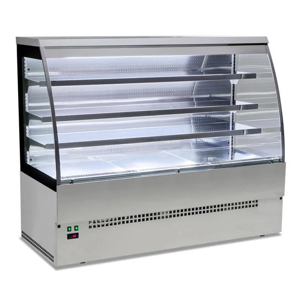 EVO 90V INOX CG Hűtött INOX faliregál beépített aggregáttal