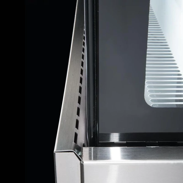 EVOK 90V INOX CG INOX Süteményes pult beépített aggregáttal