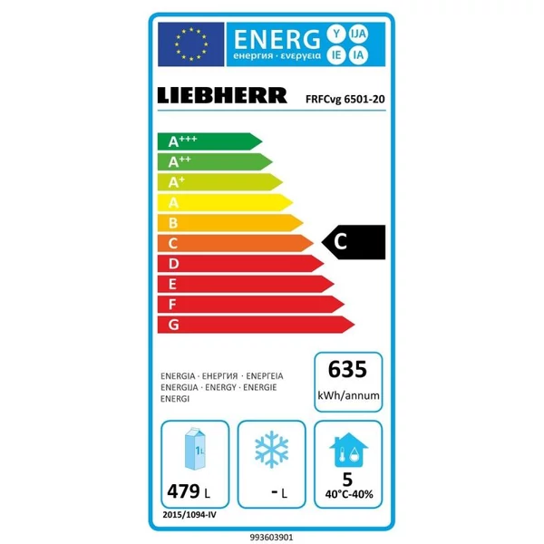 FRFCvg 6501 LIEBHERR Teleajtós hűtőszekrény