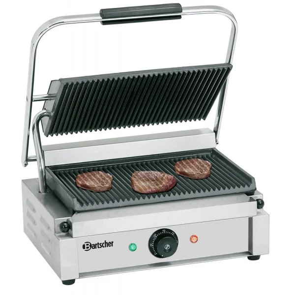 Panini 1R Kontakt Grill, bordázott / bordázott