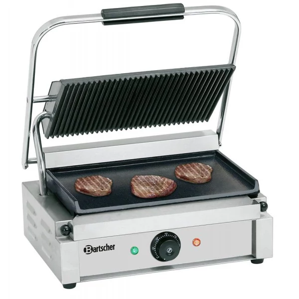 Panini 1GR Kontakt Grill, sima / bordázott