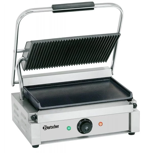 Panini 1GR Kontakt Grill, sima / bordázott