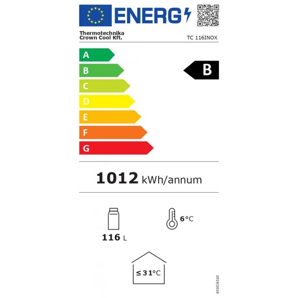 TC 116INOX Hűtővitrin - ÉRTÉKCSÖKKENT