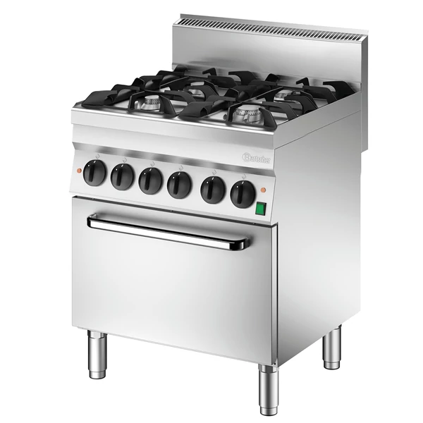 Gáztűzhely 650, W700, 4BR, elO
