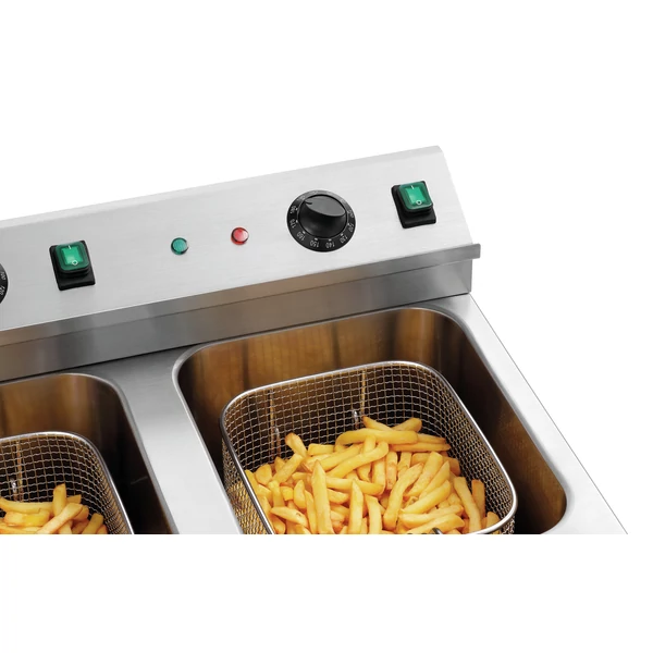 Indukciós olajsütő 2x8L Plus