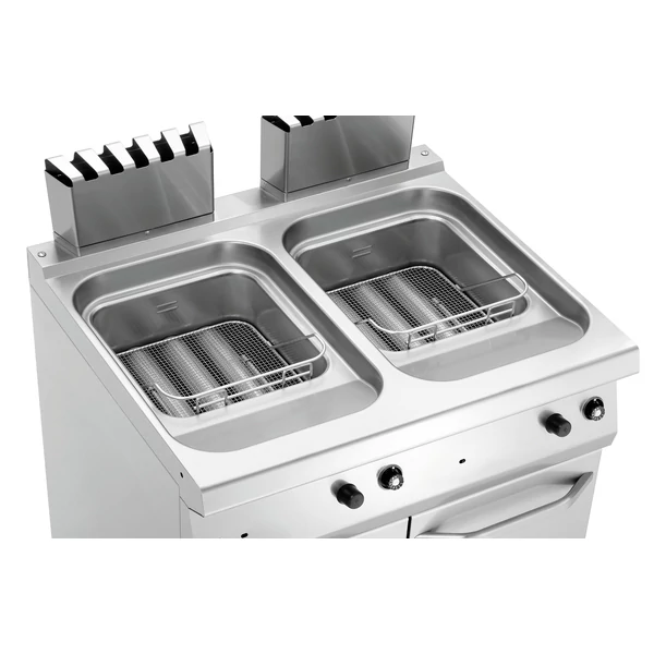 Gázüzemű olajsütő, 700 W800, 2x15 l
