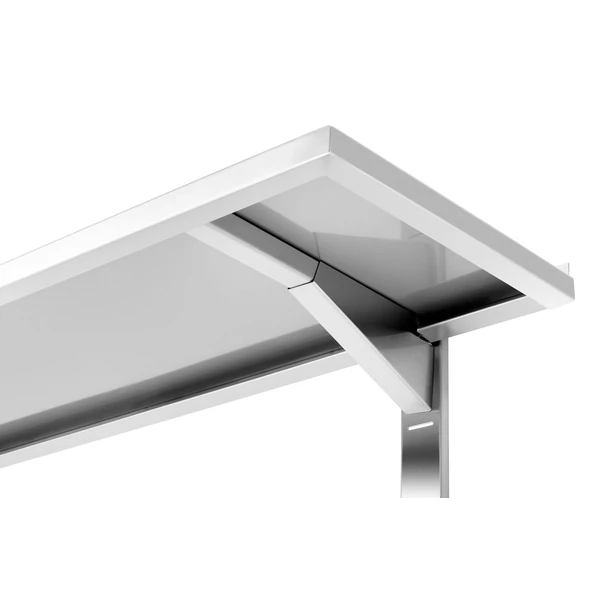 Fali polc 1200x355x27, rozsdamentes acél
