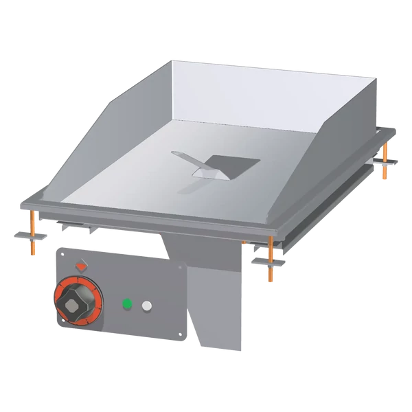 FTLD-64ETS Fry-top sütőlap 36x55 beépíthető, krómozott, sima