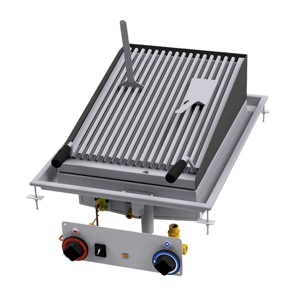 CWD-75G Lávakő grill beépíthető gáz 38x52 