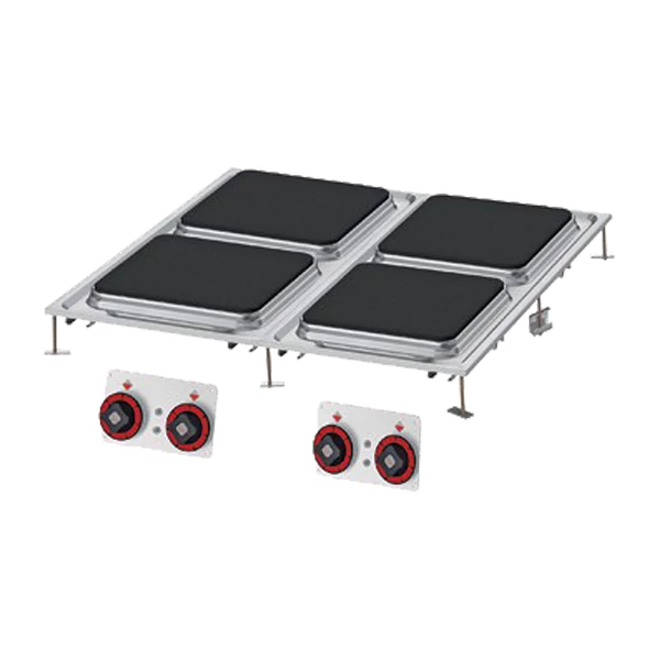 PCQD-88ET Négyzet alakú elektromos főzőlap, 4 főzőzóna 
