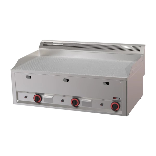 FTHRC 90 GL Fry Top Griddle 97x48 gázüzemű, komb. , sz. nélkül