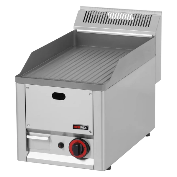 FTR 30 GL Fry-top sütőlap 32x48 gáz, bordázott