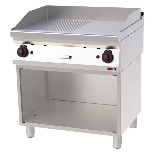 FTHRC 70/80 G Fry-top sütőlap 80x51 gáz, kombinált, nyitott sz.