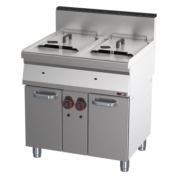 FE 70/80 G Gázüzemű olajsütő  0,8 kW/l, 15+15 l szekrényen 