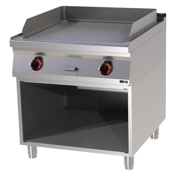 FTR 90/80 E Fry-top sütőlap 71x65, elektromos, bordázott,