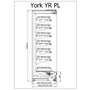 R-1 YR PL 100/70/225 YORK PLUS Hűtött faliregál telep. aggr.