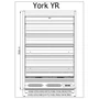 R-1 YR 100/90/200 YORK Hűtött faliregál telep. aggr.