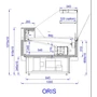 ORIS 1.87/1.1 DYN Csemegepult beépített aggr. (ventilációs)