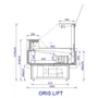 ORIS LIFT 0.94/1.1 DYN Csemegepult beépített aggr. (ventilációs)