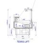 ORIS LIFT 0.9/0.9 DYN Csemegepult beépített aggr. (ventilációs)