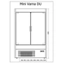 R-1 MVR 60/60/DU MINI VARNA Hűtött faliregál beép. aggr. (nyíló ajtókkal) (V)