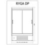 R-1 RG 100/80/DP RYGA Hűtött faliregál beép. aggr. (csúszó ajtókkal) (V)