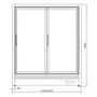 SZ-1 OS 2D/80 OSLO Fagyasztó faliregál telep. aggr. (ventilációs)